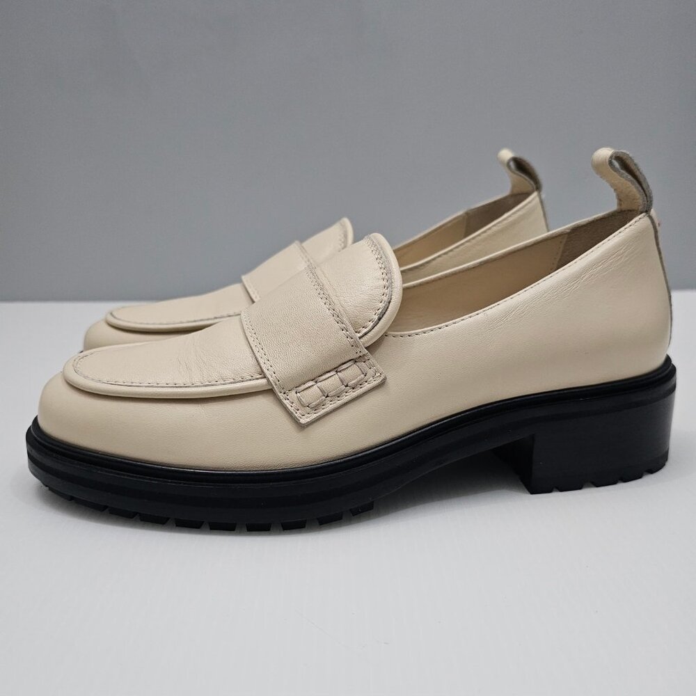 NEW Aeyde Ruth Loafer Slip On Chunky Lug Sole Creamy Nappa Leather EU 38 - Picture 14 of 14